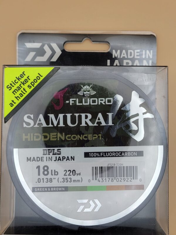 Daiwa J-Fluoro Samurai Hidden Concept 18lb 220yds Green/Brown