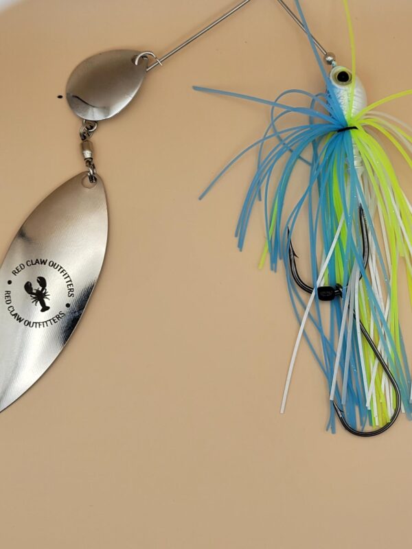 RCO Spinnerbait Shad Beauty with Nickle Willow and Colorado blades.