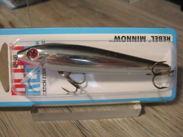 Rebel Minnow Silver/Black 2-1/2" Jerkbait - Image 2