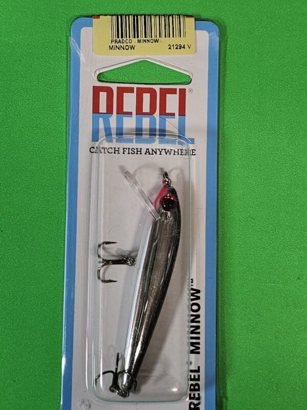 Rebel Minnow Silver/Black 2-1/2" Jerkbait