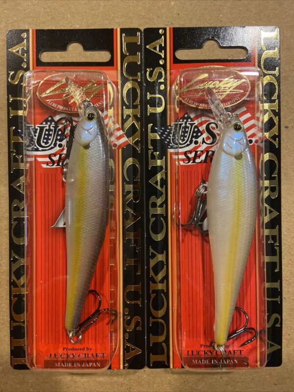 Lucky Craft Pointer95 Suspending Jerk Bait Chartreuse Shad 3-3/4" 5/8oz (1 Bait)