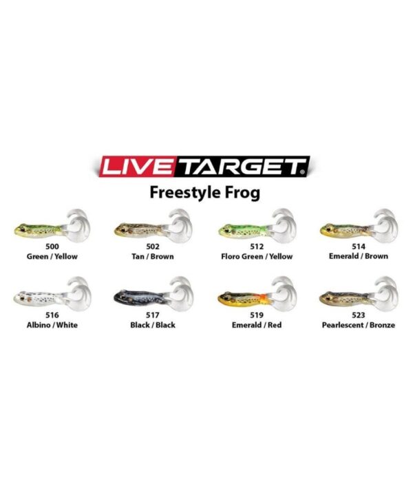 Live Target Freestyle Frog 4in Black-Black - Image 2