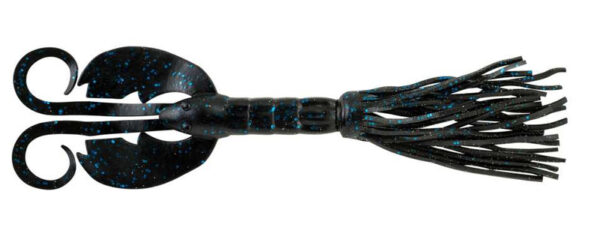 Berkley PowerBait Bearded Crazy Legs Chigger Craw 4in 5pc BLACK BLUE FLECK